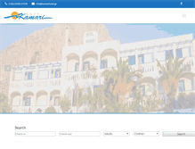 Tablet Screenshot of kamarihotel.gr